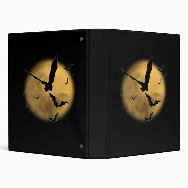 Bats in the Evening 3 Ring Binder (Background)