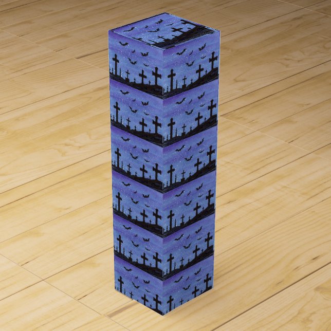 Bats in the Graveyard Wine Box (Front)