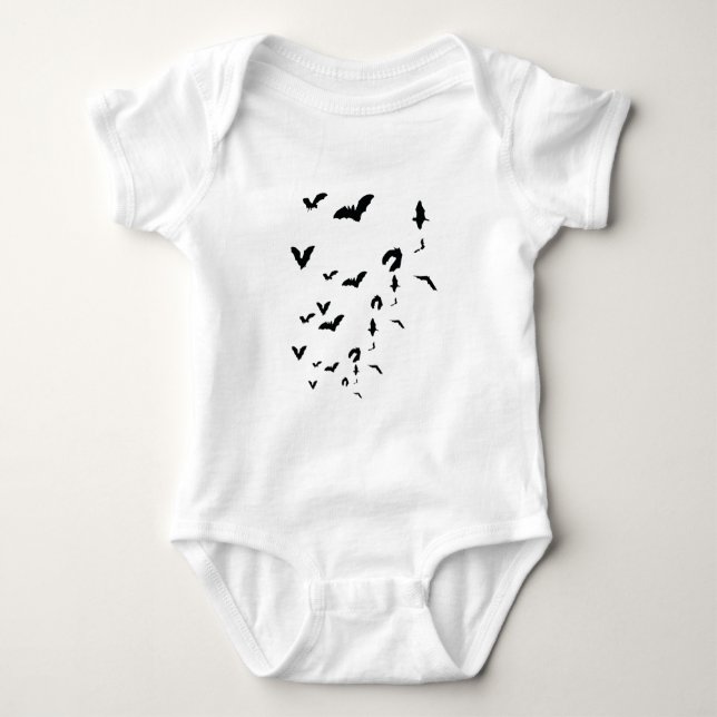 Bats Infant One Piece Baby Romper Creeper Bodysuit (Front)