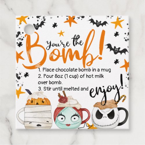 Bats Mugs Stars Youre The Bomb Hot Chocolate Favor Tags