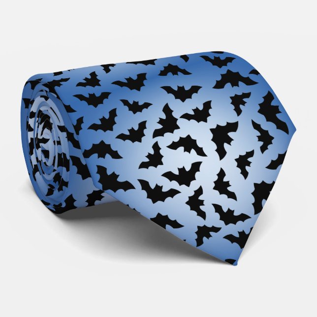 Bats Neck Tie (Rolled)