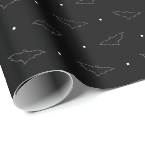 Bats on black Wrapping Paper_dense Wrapping Paper