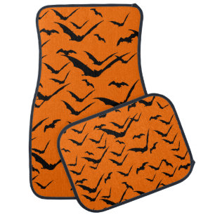 BATS PATTERN HALLOWEEN SEAMLESS CAR FLOOR MAT