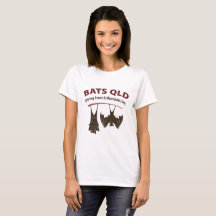 Bats QLD Colored Womans Basic T-Shirt