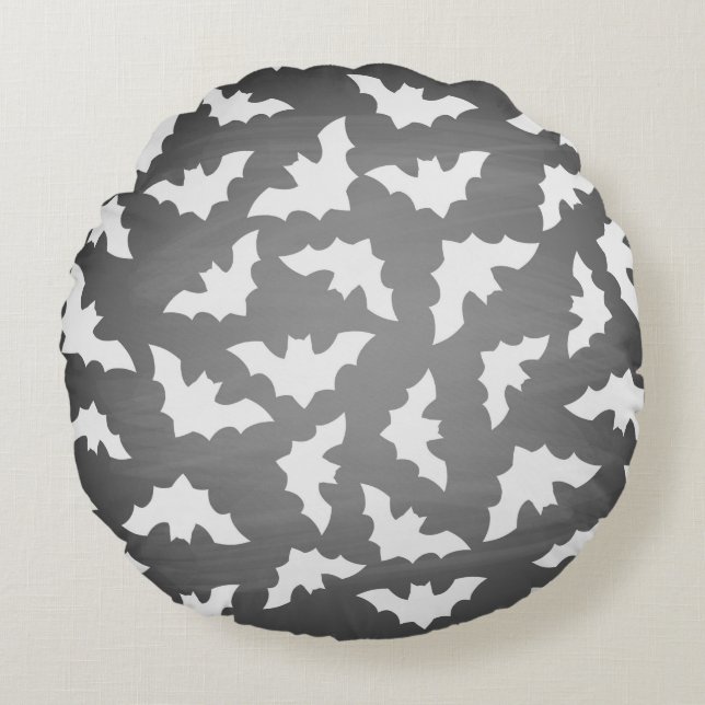 Bats Round Pillow (Front)