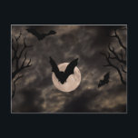 Bats Spooky Night Halloween Postcard<br><div class="desc">Check out the rest of the Happy Planet Parties Halloween Collections for more spooky designs!</div>