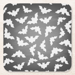 Bats Square Paper Coaster