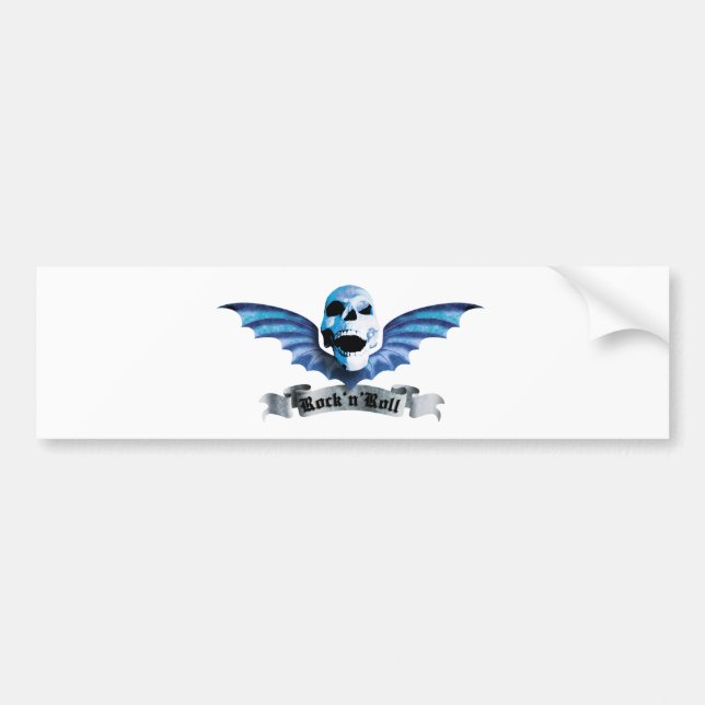 Batskull C Bumper Sticker (Front)