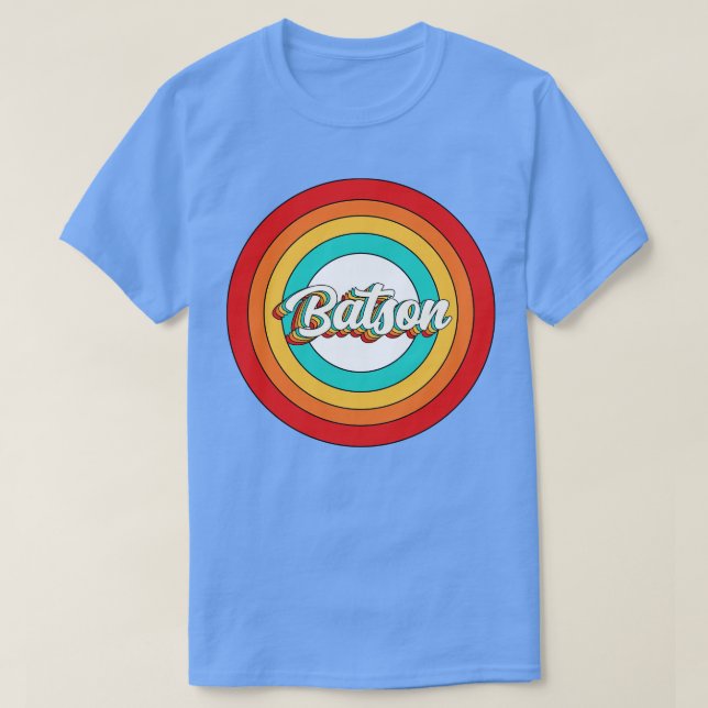Batson Name Shirt Vintage Batson Circle (Design Front)