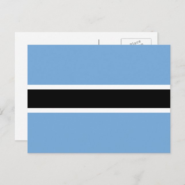Batswana Flag, Flag of Botswana Postcard (Front/Back)