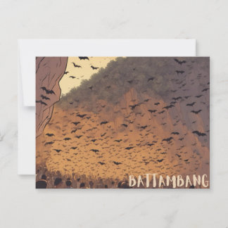 Battambang Bat Caves postcard
