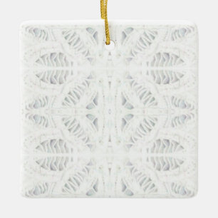 BATTENBURG LACE Ceramic Square Ornament