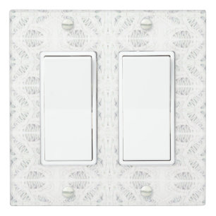 BATTENBURG LACE Double Rocker Light Switch Cover