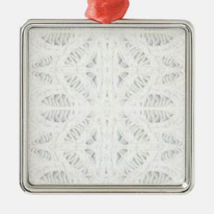 BATTENBURG LACE Premium Square Ornament