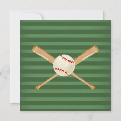 Batter Up Baseball Birthday Invitation | Zazzle