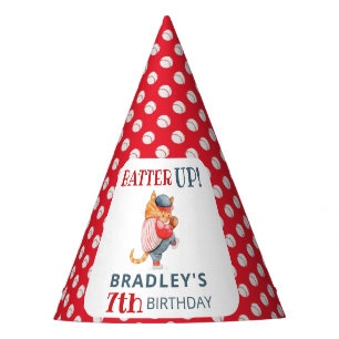 Batter Up! Baseball Sports Boys Birthday Party Hat