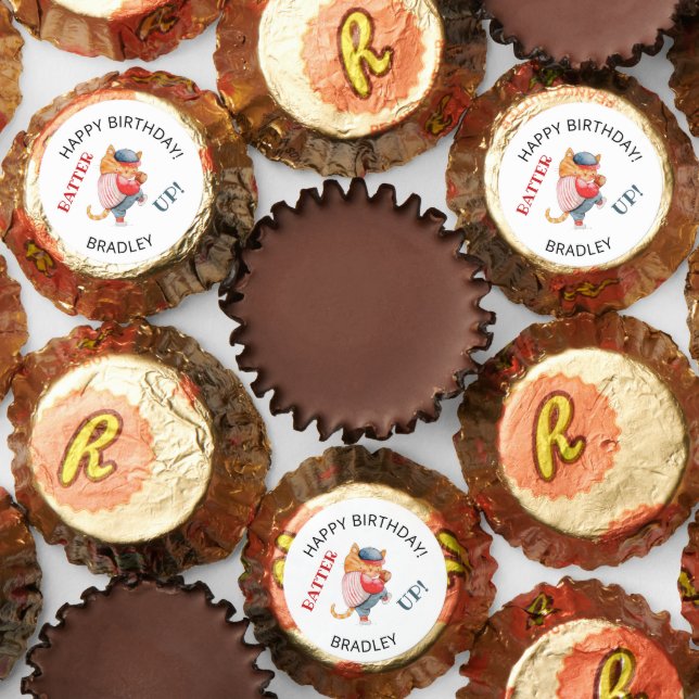 Batter Up! Baseball Sports Boys Birthday Party  Reese's Peanut Butter Cups (Assorted)