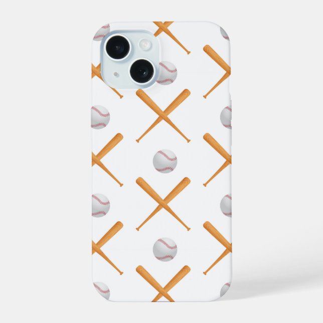 Batter Up Baseball Sports Pattern Iphone Case (Back)