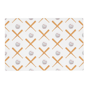 Batter Up Baseball Sports Pattern Placemat
