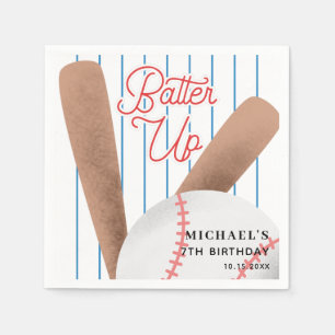 Batter Up Baseball Theme Birthday Party Napkins