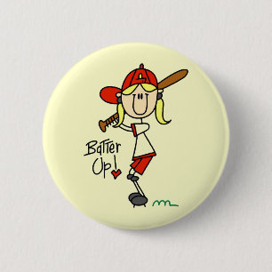 Batter Up Baseball Tshirts and Gifts Button