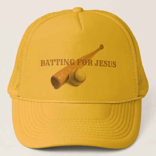 BATTER UP for Jesus Trucker Hat