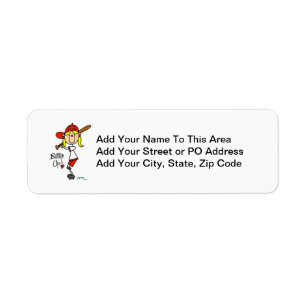 Batter Up Girls Baseball T-shirts and Gifts Label