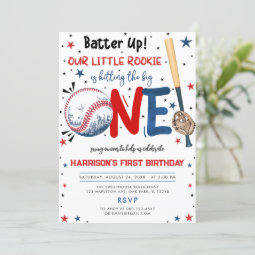 Laeacco Baseball 1. Geburtstag Runder Hintergrund 2 M – 'Batter Up Our Little Rookie' Für Baby-Party-Deko