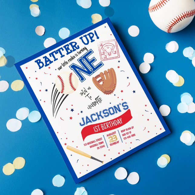 Batter Up Rookie Baseball Budget 1st Birthday (Creator Uploaded)