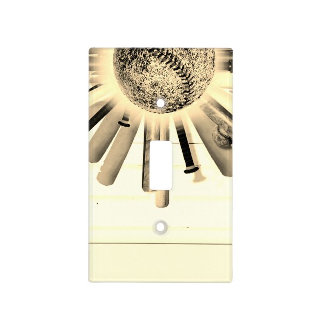 BATTER UP SUNDAY! LIGHT SWITCH COVER (Front)