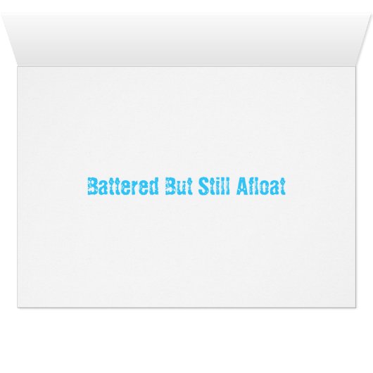 Battered Boat card (Inside Horizontal (Bottom))