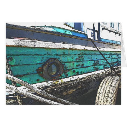 Battered Boat card (Front Horizontal)