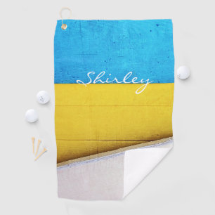 Battered Building-Minimal Abstract by STaylor Golf Towel