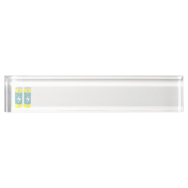 Batteries Desk Name Plate (Front)