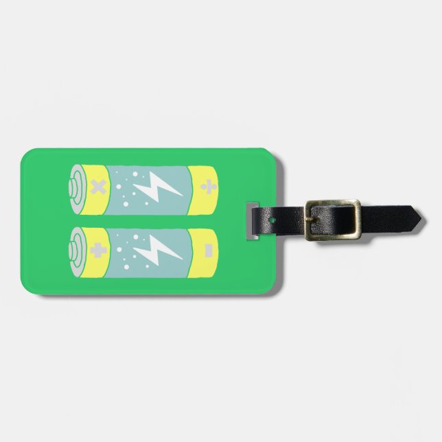 Batteries Luggage Tag (Front Horizontal)
