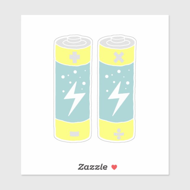 Batteries Sticker (Sheet)