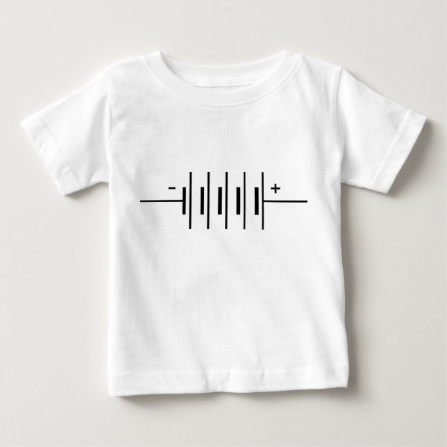 Batteries Symbol Baby T-Shirt (Front)