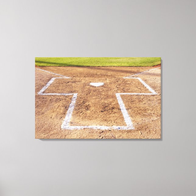 Batter's box canvas print (Front)