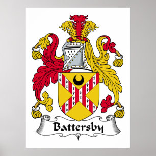 Battersby Family Crest Poster
