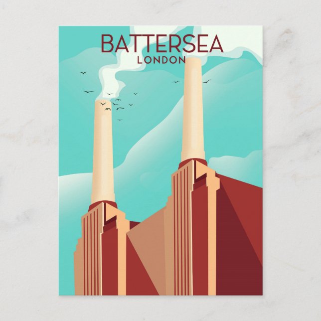 Battersea London Postcard (Front)