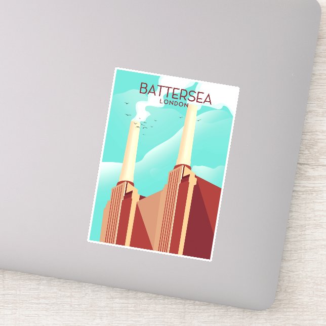 Battersea London Sticker (Detail)