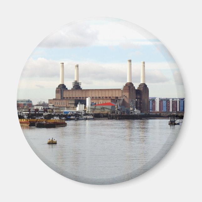 Battersea Power Station, London, UK Magnet (Front)