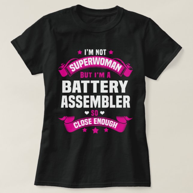 Battery Assembler T-Shirt (Design Front)