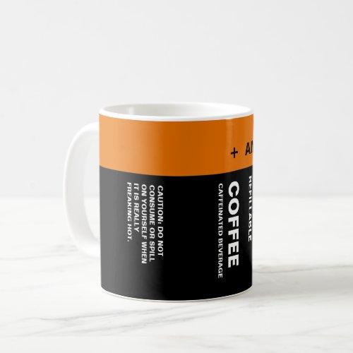 Battery coffee mug