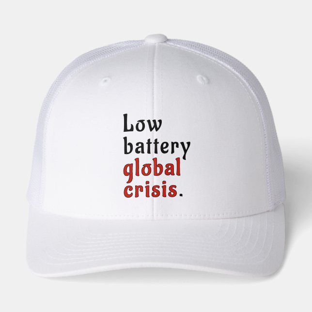Battery Crisis Retro Trucker (Front)