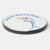 Battery Dying 'Eff You' Stick Figure Wireless Charger (Front 2)