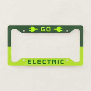 Battery Electric Vehicle (BEV)   Go Electric License Plate Frame