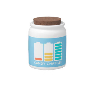 Battery Energy Charged By Candy Funny Jar