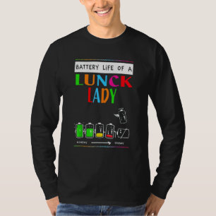 Battery Life Of A Lunch Lady Monday To Friday Wome T-Shirt