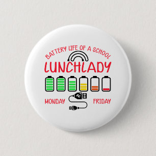 Battery Life Of A School Lunch Lady Button